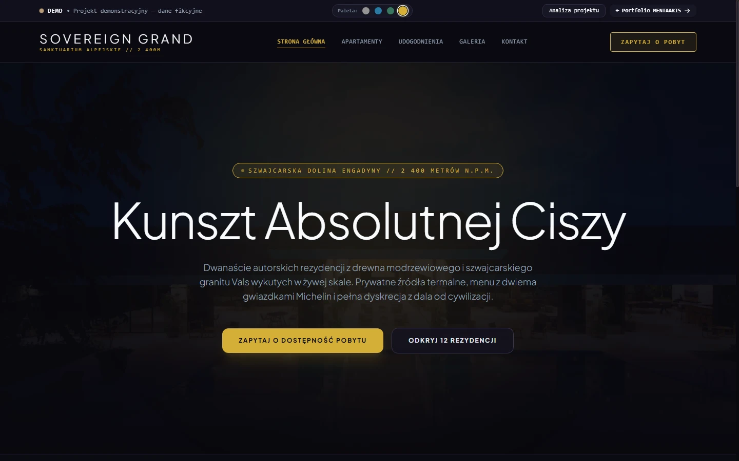 Sovereign Grand Hotel & Spa widok projektu